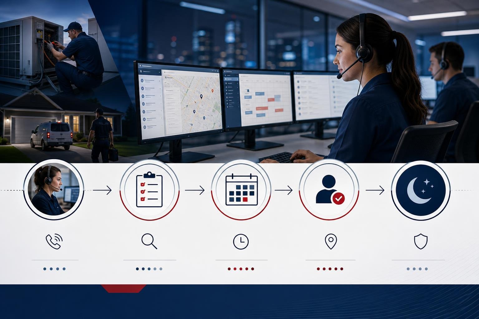 Outsourcing an HVAC Dispatcher: Costs, Coverage & SOPs
